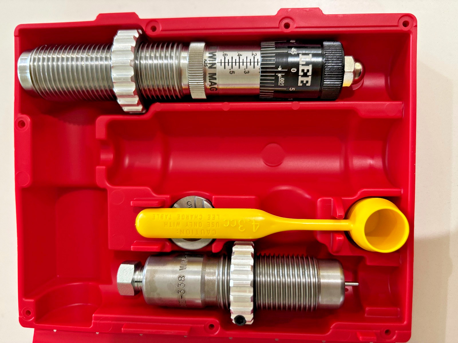 Lee 92409 Micrometer Full Length 2 Die Set, .338 Win Mag (Ships Insured)