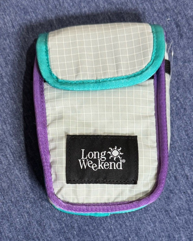 The Long Weekend Point and Shoot Camera Pouch - Cosmic Purple NWOT $30