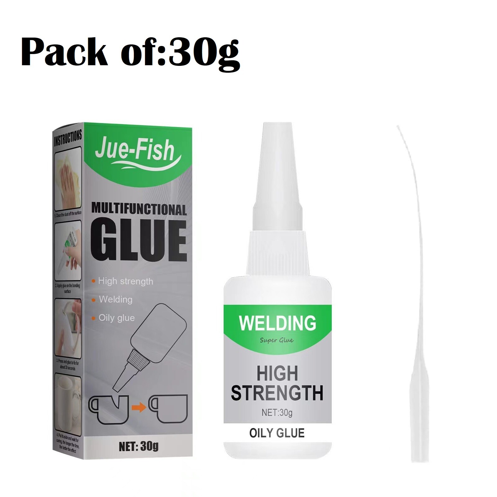 2*50g Welding High-Strength Oily Glue Universal Super Glue Gel Instant Bonding