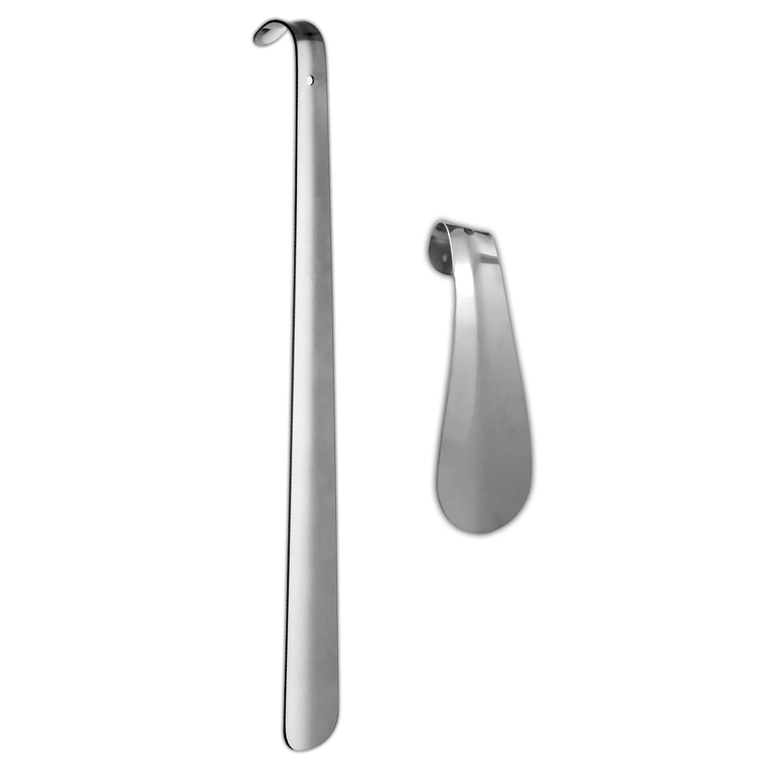 Stainless Steel Shoe Horn 51.5cm Shoe Horn 15cm Set | Shoe Dressing Aid Metal
