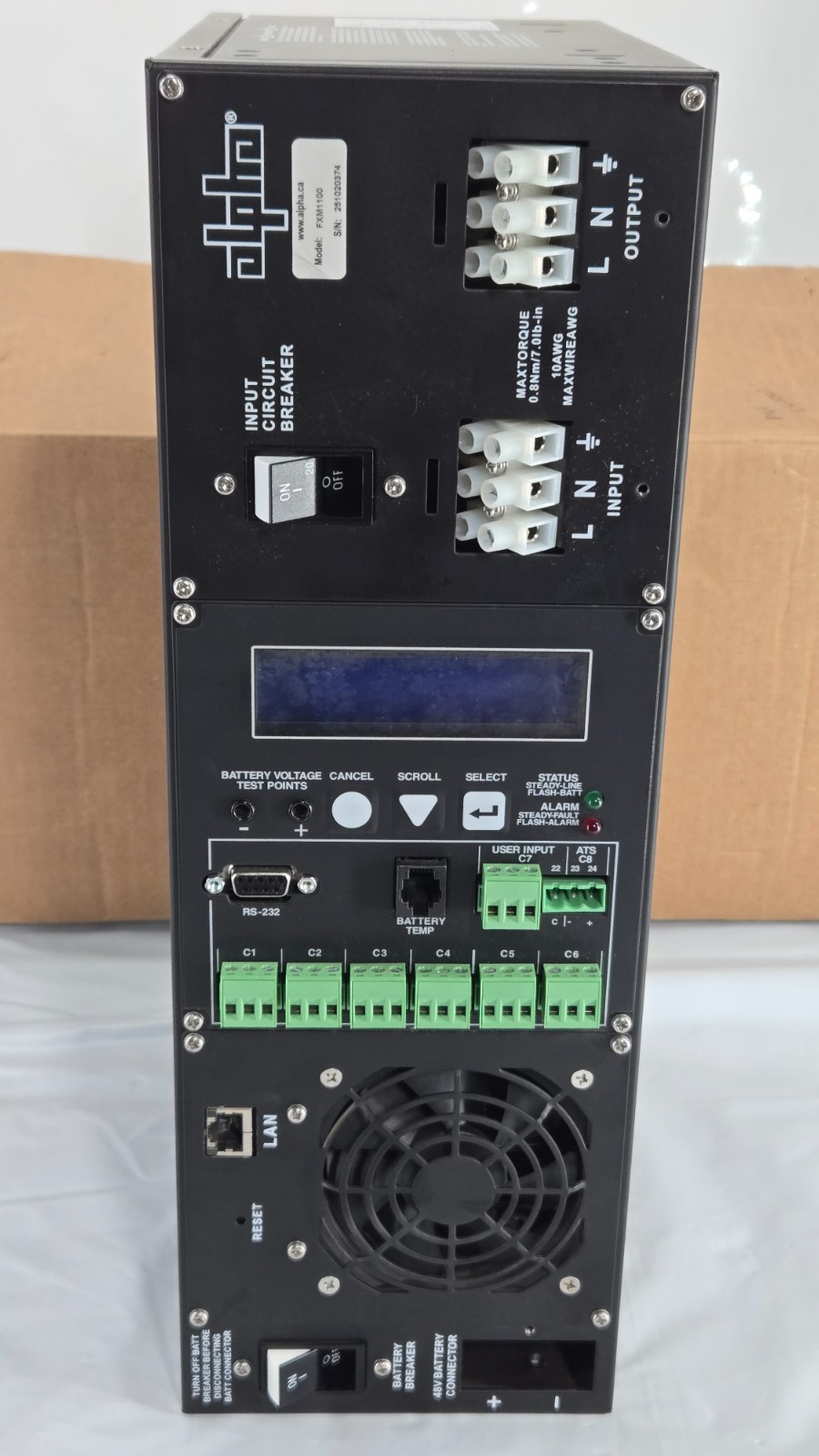 Alpha Technologies Alpha FXM-1100 Power Supply Module