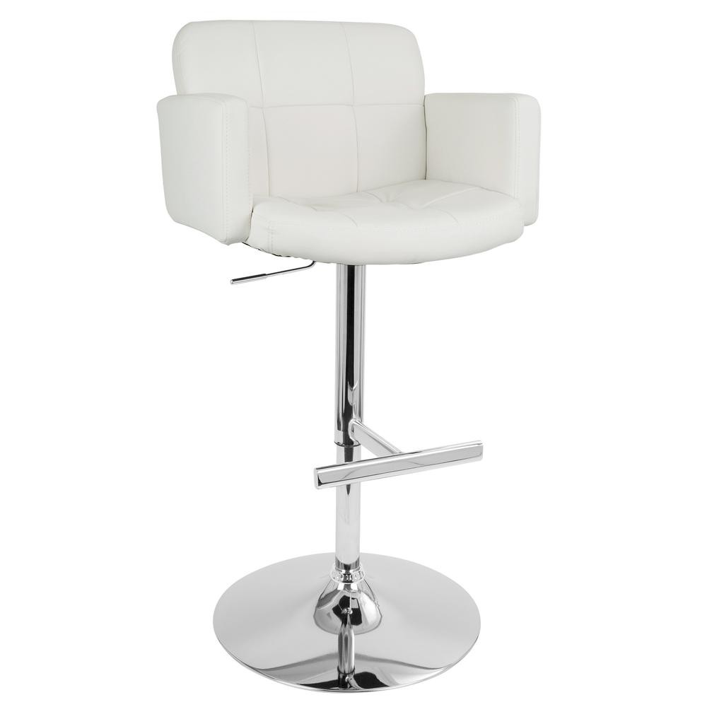 White Stout Barstool