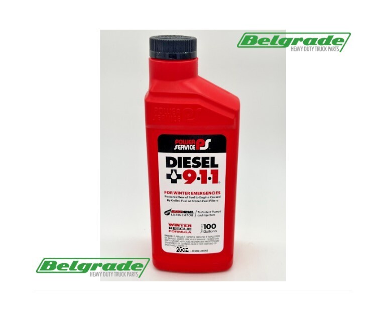 DIESEL 911 Fuel Anti-Freezer 26oz. Power Service 8025