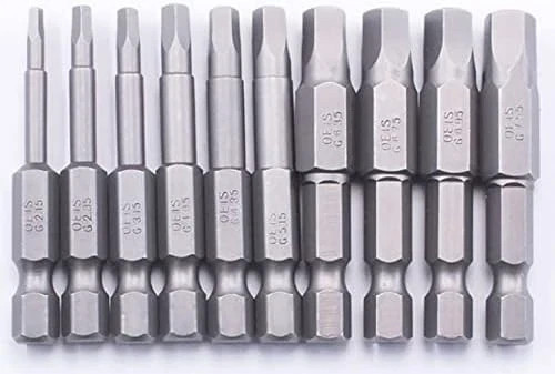 Daman 10pc Penta Plus 5 sided Security Screwdriver Bit Set