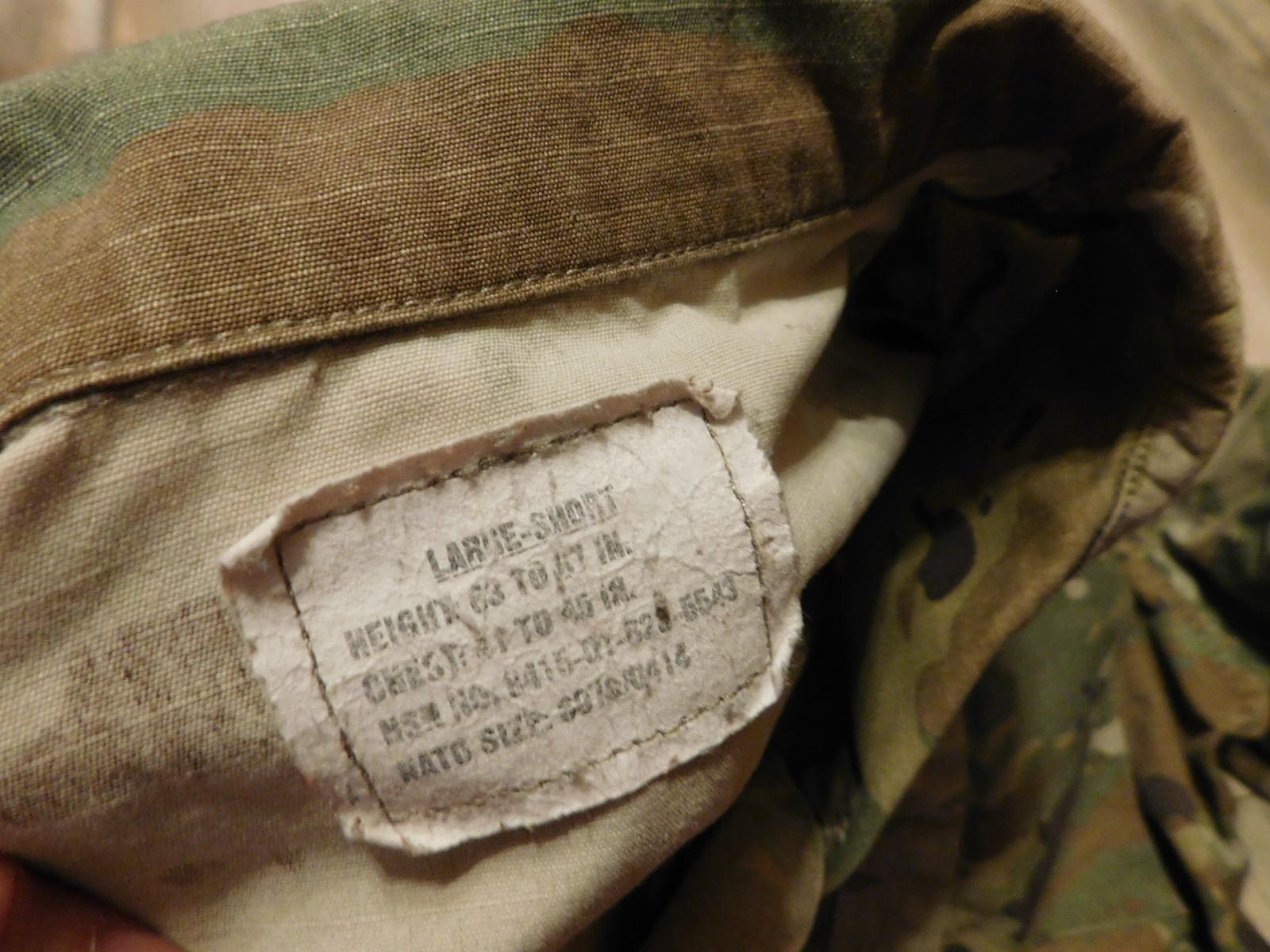 US ARMY OCP COAT SIZE LARGE - SHORT