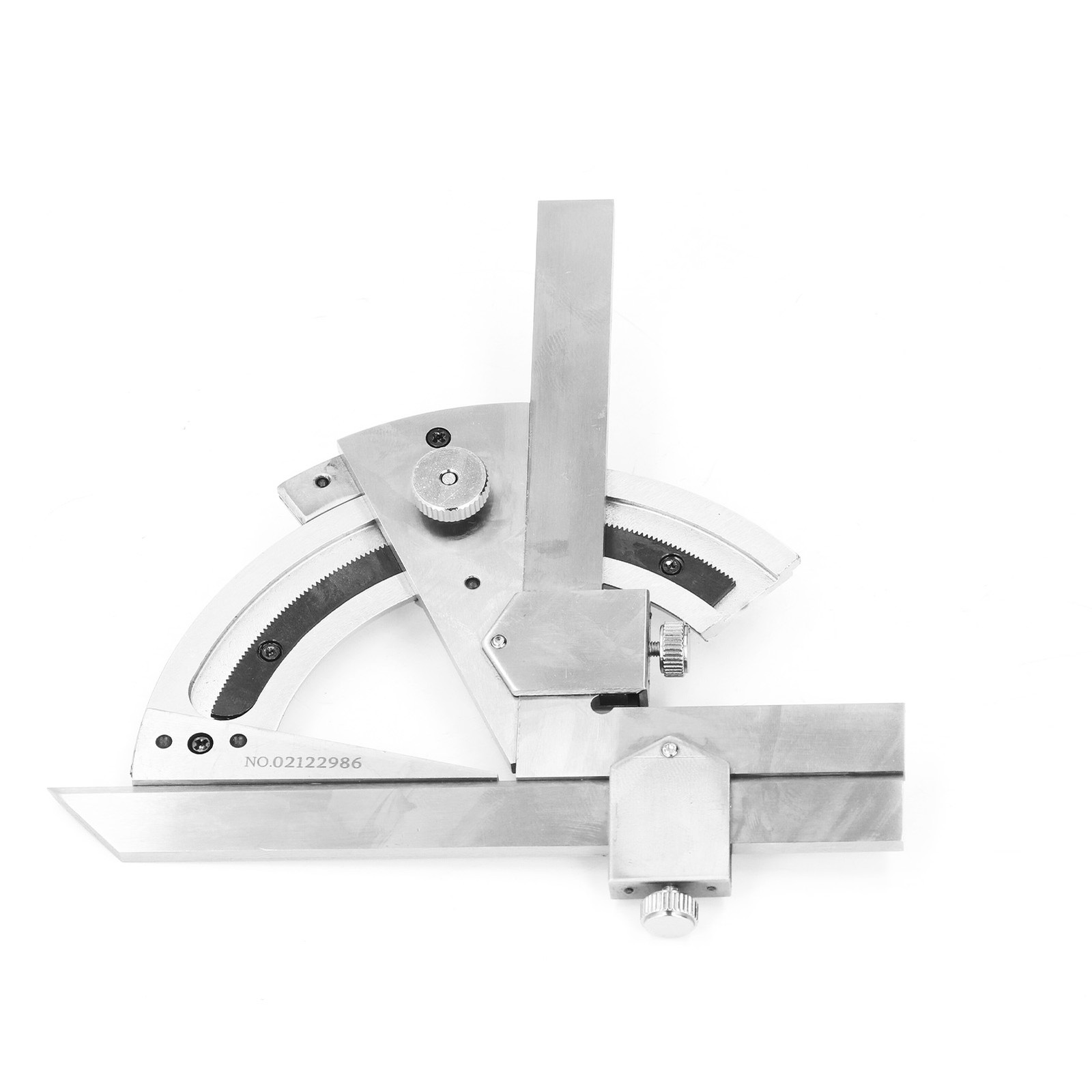 Vernier Bevel Protractor 0-320° Fine Tuning Angle Finder Measuring Ruler Part
