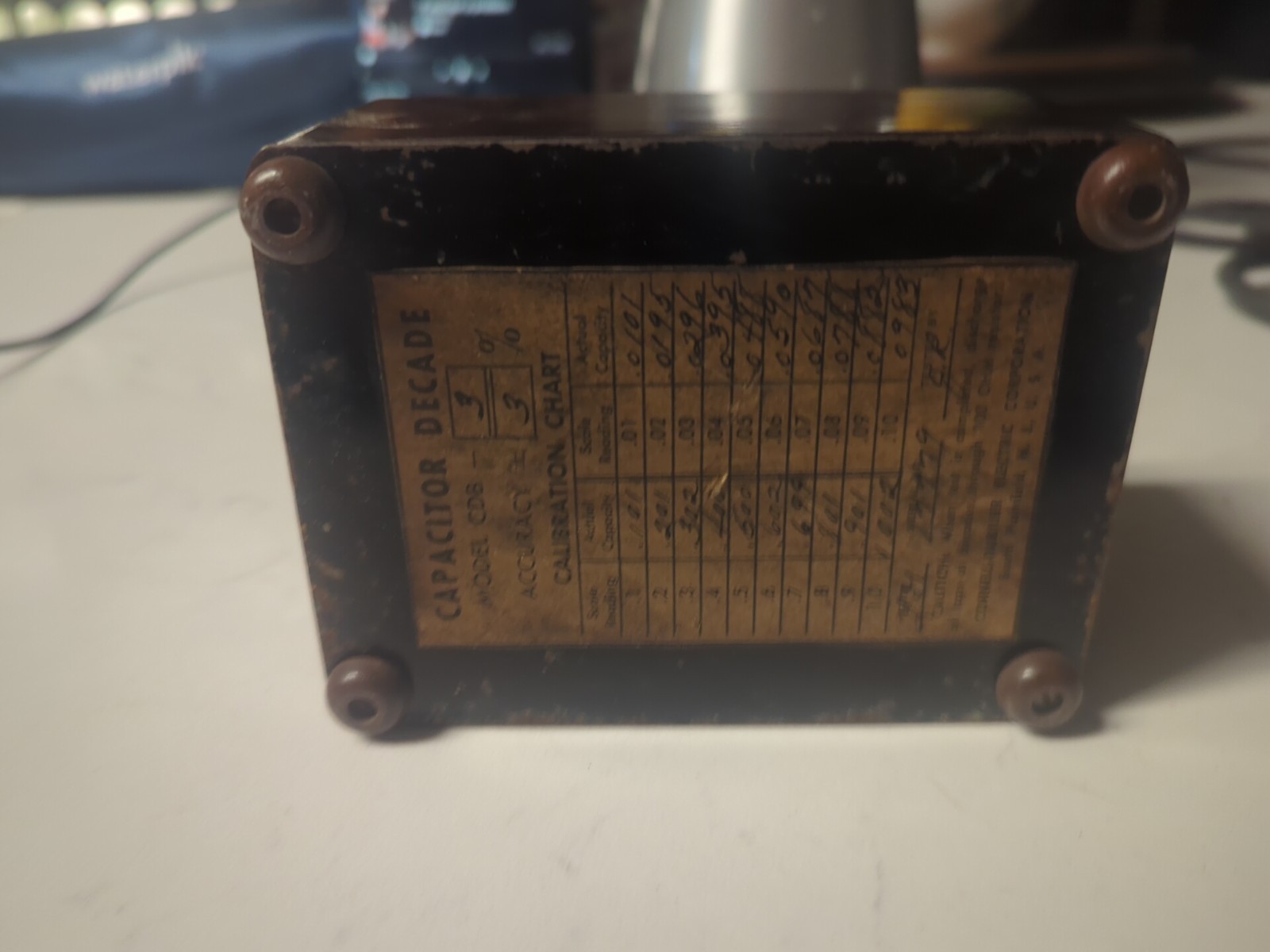 Cornell-Dubilier Model CDB Decade Capacitor substitution box