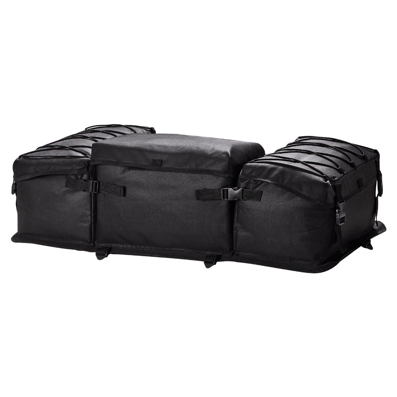 50L Expandable ATV Bag 600D Textile Backrest with Cup Sleeve