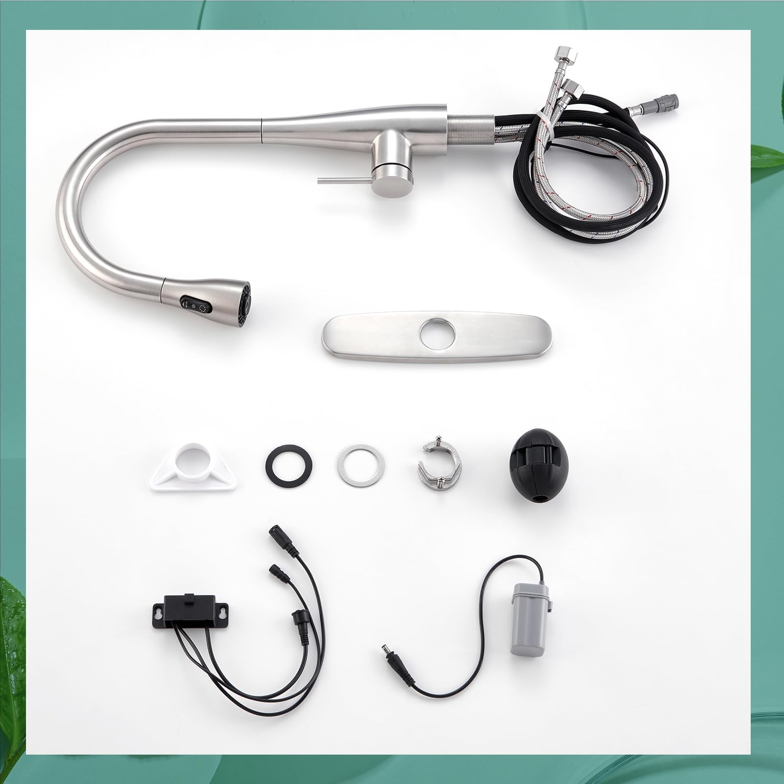 Infrared Sensor Kitchen Faucet,Touchless Kitchen Faucets with Pull Down Spray...
