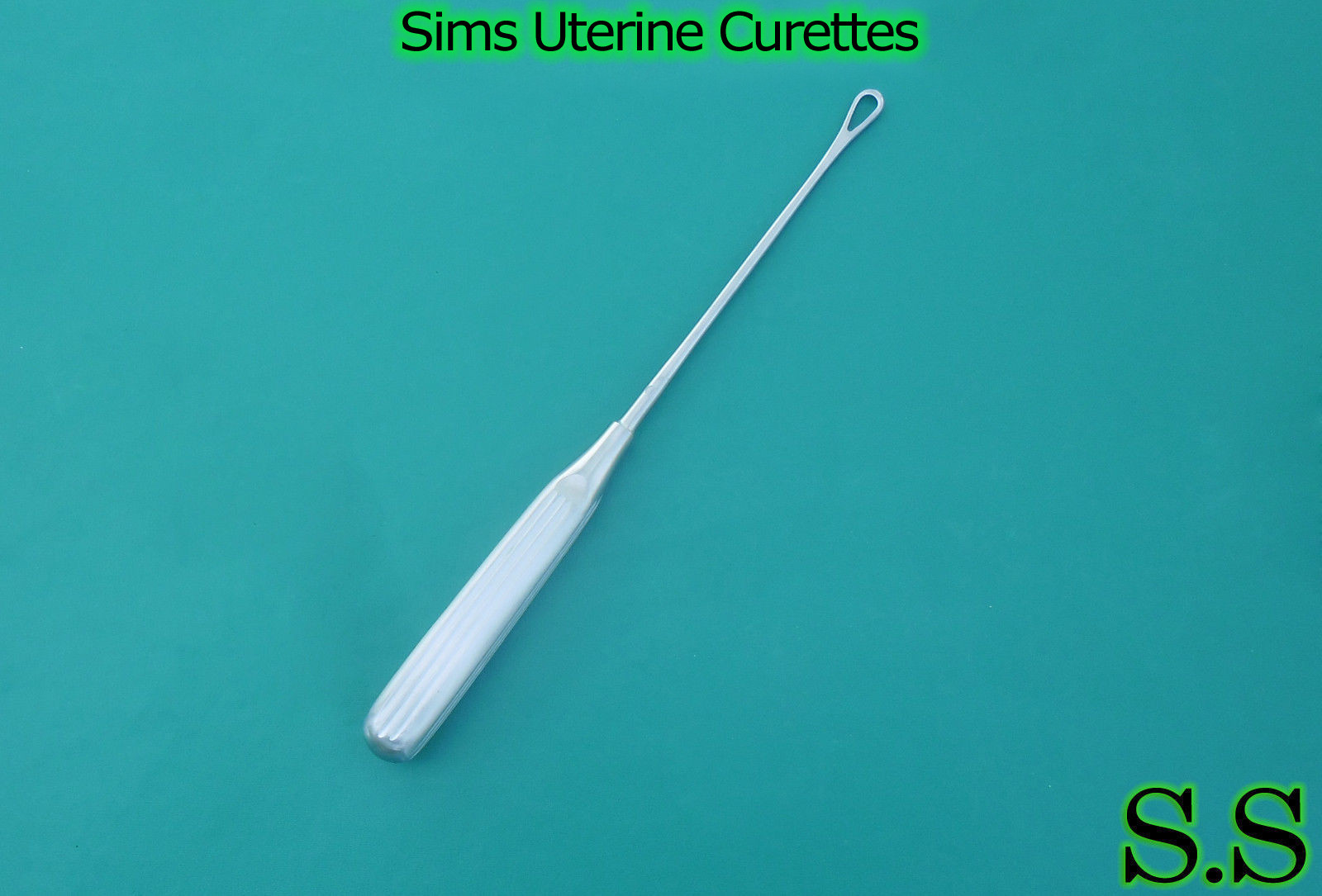 Sims Uterine Curettes 11" (27.9cm), Sharp Blade, Size 2