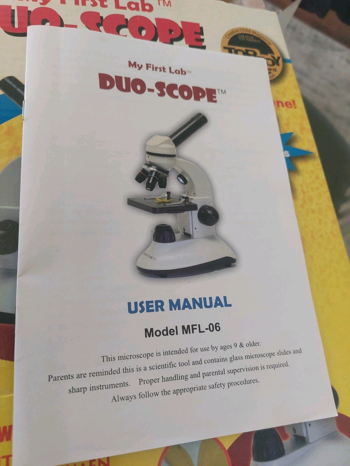 Microscope - My First Lab Duo-Scope In One Dual Lights Model MFL-06 Science NEW!