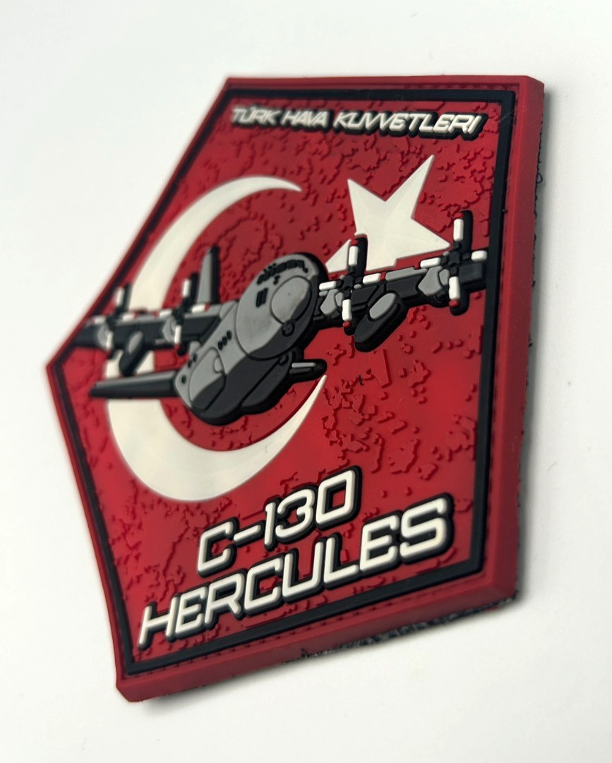 C-130 TURKISH AIR FORCE -PENTAGON-HIGH QUALITY PVC PATCH