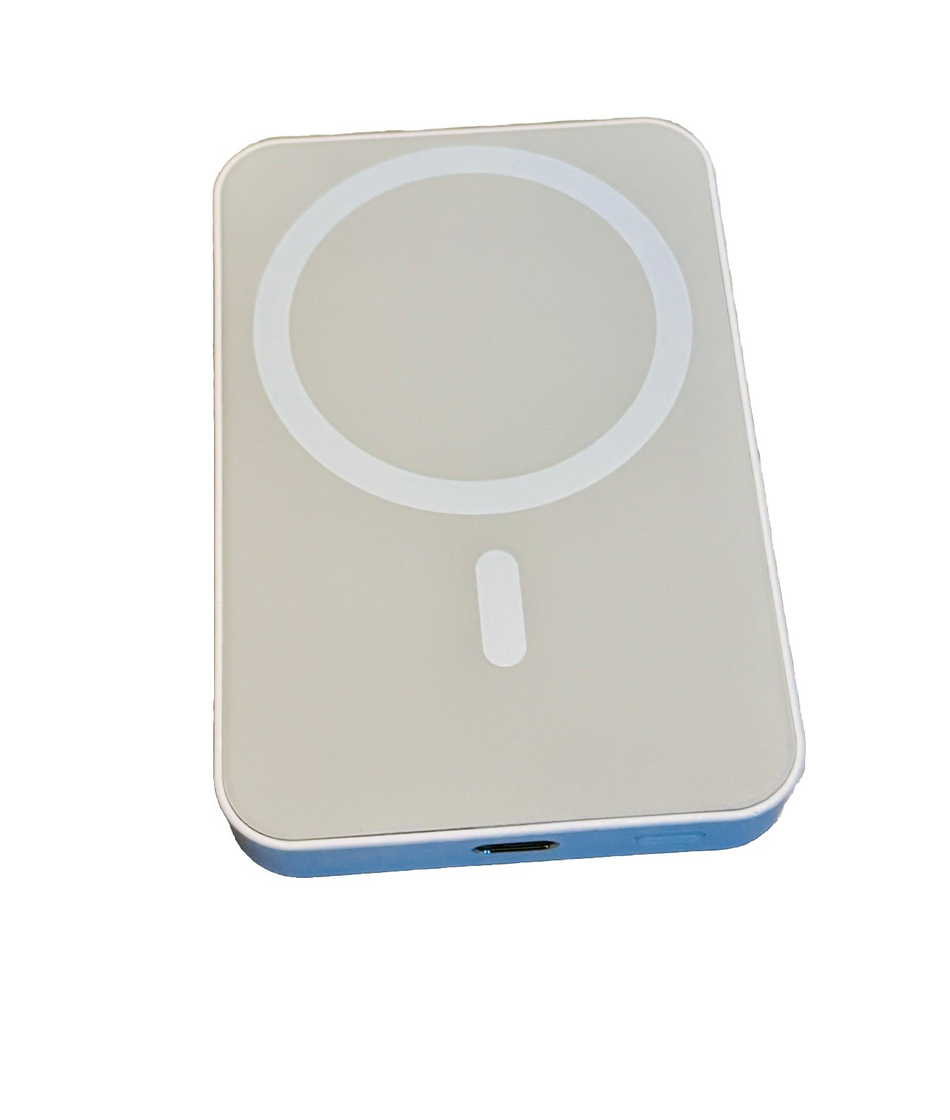 Magnetic 5000 mAh Power Bank - Arctic White