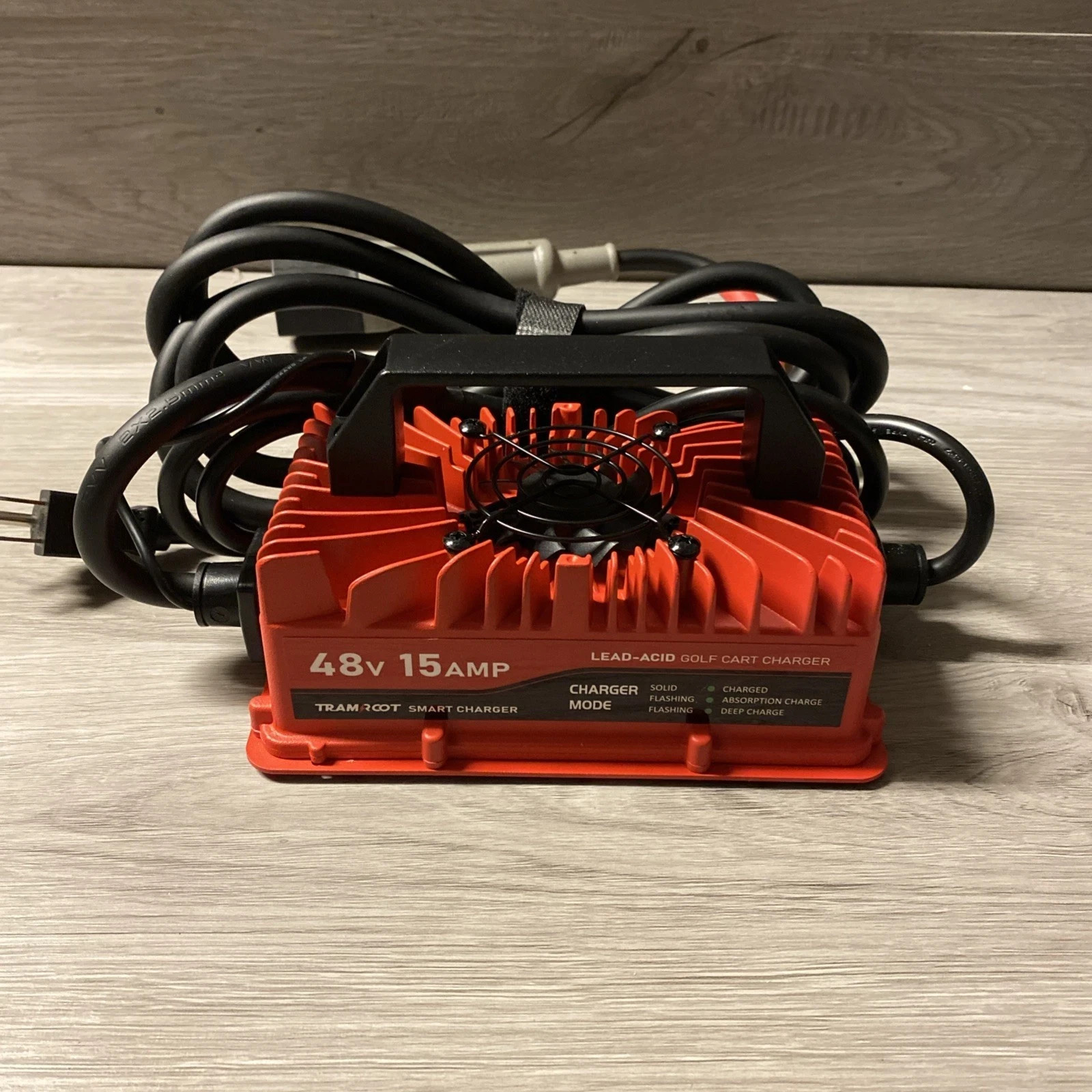 Tramroot 15 Amp Golf Cart Charger for 48 Volt EZGO RXV & TXT Lead Acid Battery