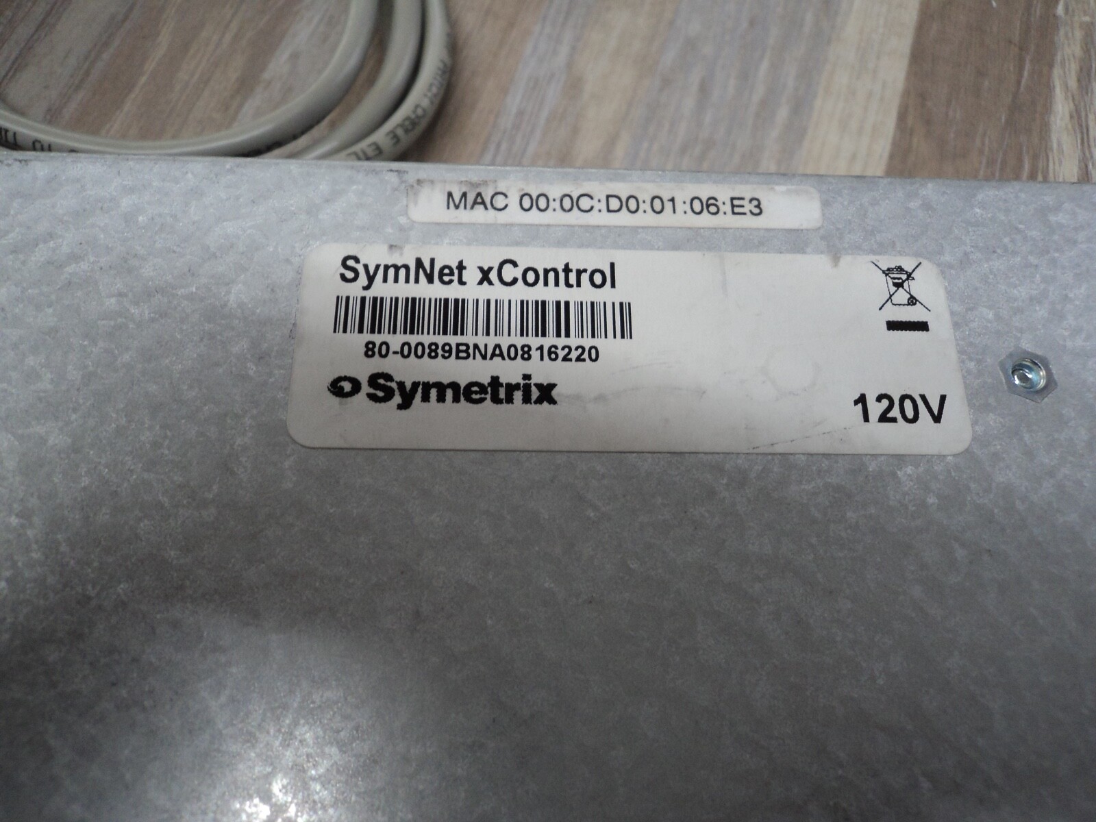 Symetrix External Control Expander Item ID: XCONTROL W/ SHELF