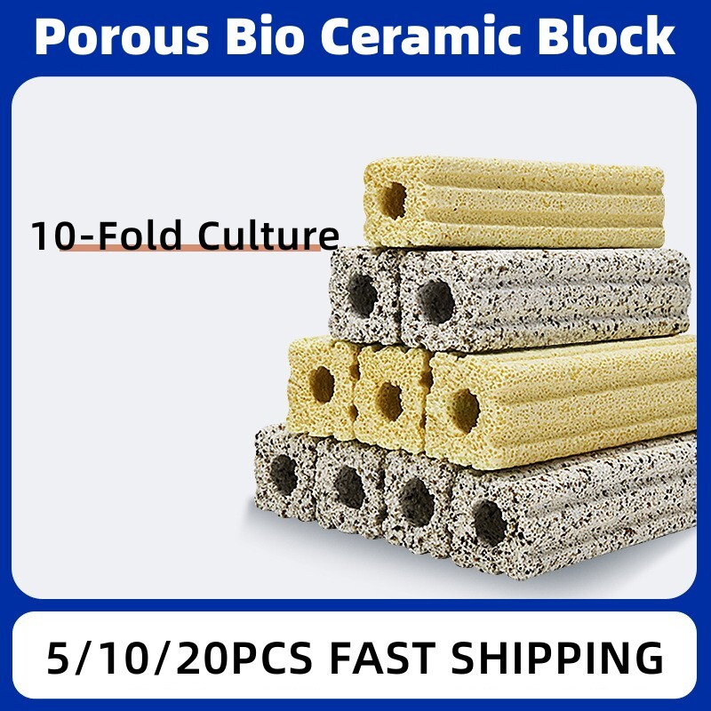 Fish Tank Sump Tank Pond Aquarium Filter Media Porous Bio Ceramic Block