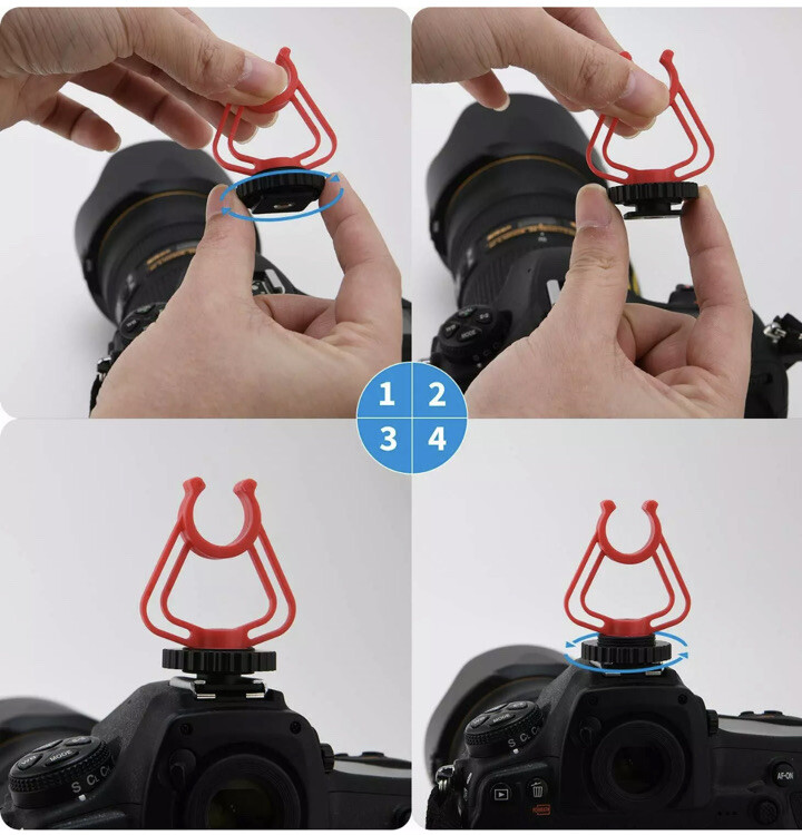 New Moukey MCM-1 DSLR Video Camera Microphone; External Open Box