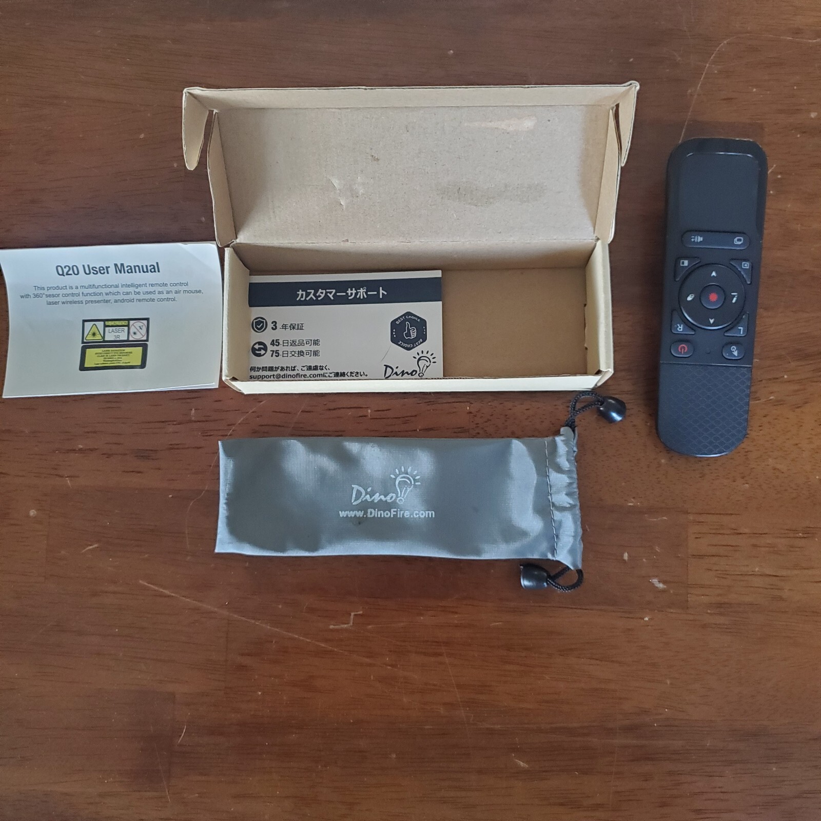 Dino Q20 Presentation Remote Control Clicker/Pointer Powerpoint NOB