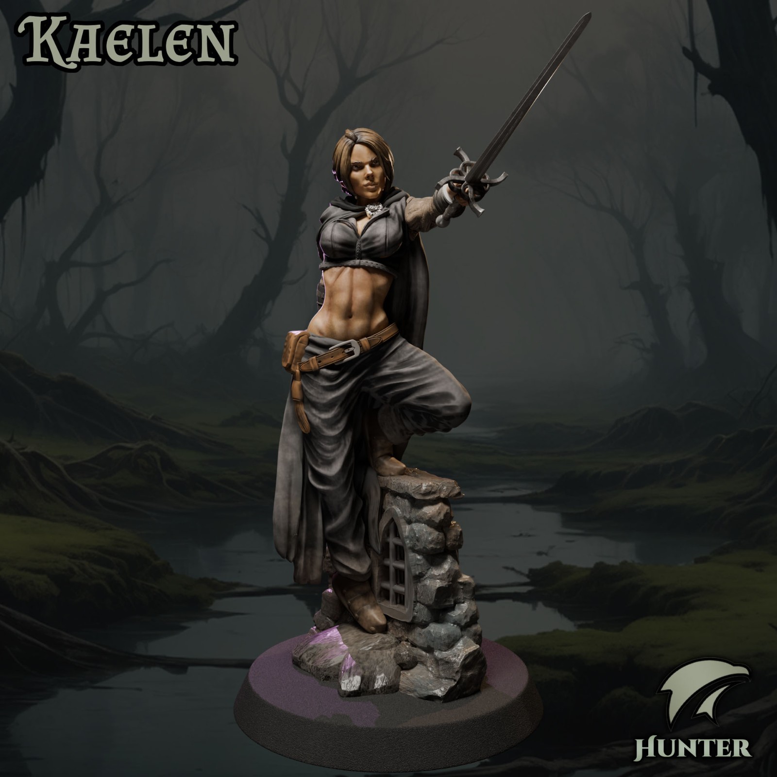 Dungeons & Dragons Playable Character - Female Human Kaelen - Ranger, Rogue