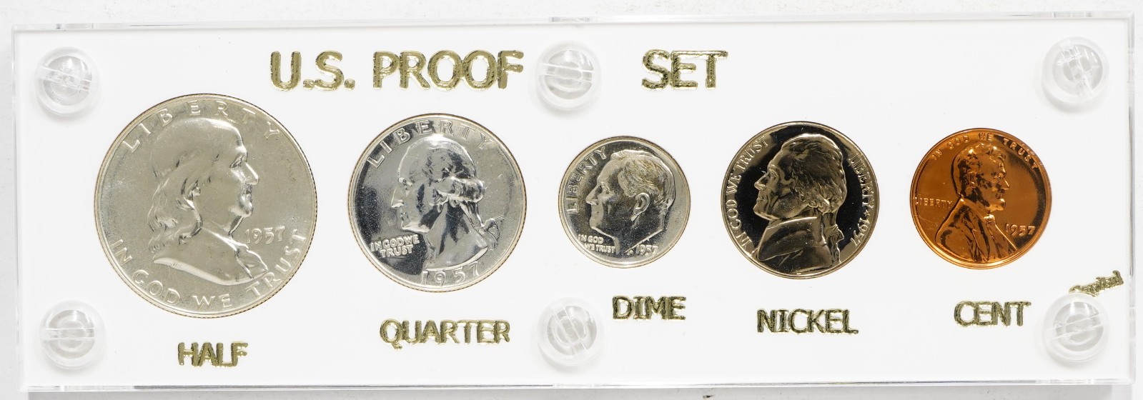 1957 United States Proof Set in Plastic Holder