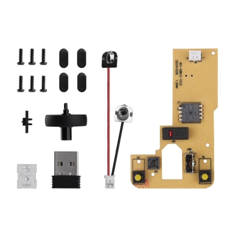 Wireless Mouse MH002 Components with Ergonomic and Adjustable DPI Sensoring