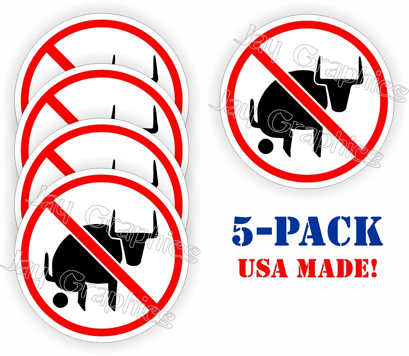 5 pack Funny No Bullshit 2" Hard Hat Stickers Helmet Decals [NO TRACKING]