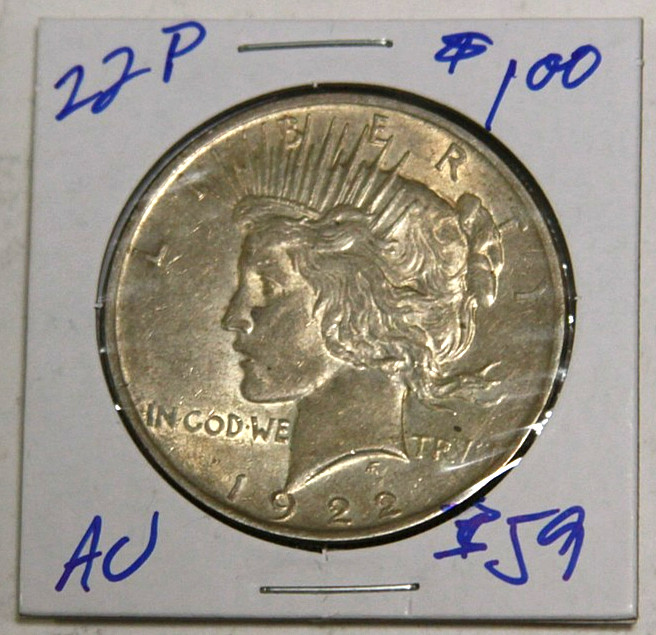 🔥1922-P Peace Silver Dollar AU💰90% Silver $1 Coin🚚FREE SHIPPING!