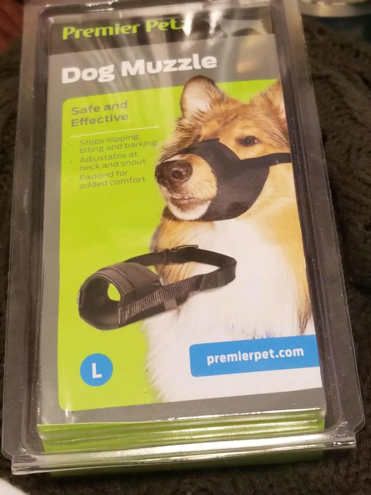 Premier Pet Dog Muzzle for Large Dogs Padded Nylon for Safe Comfortable Fit NEW