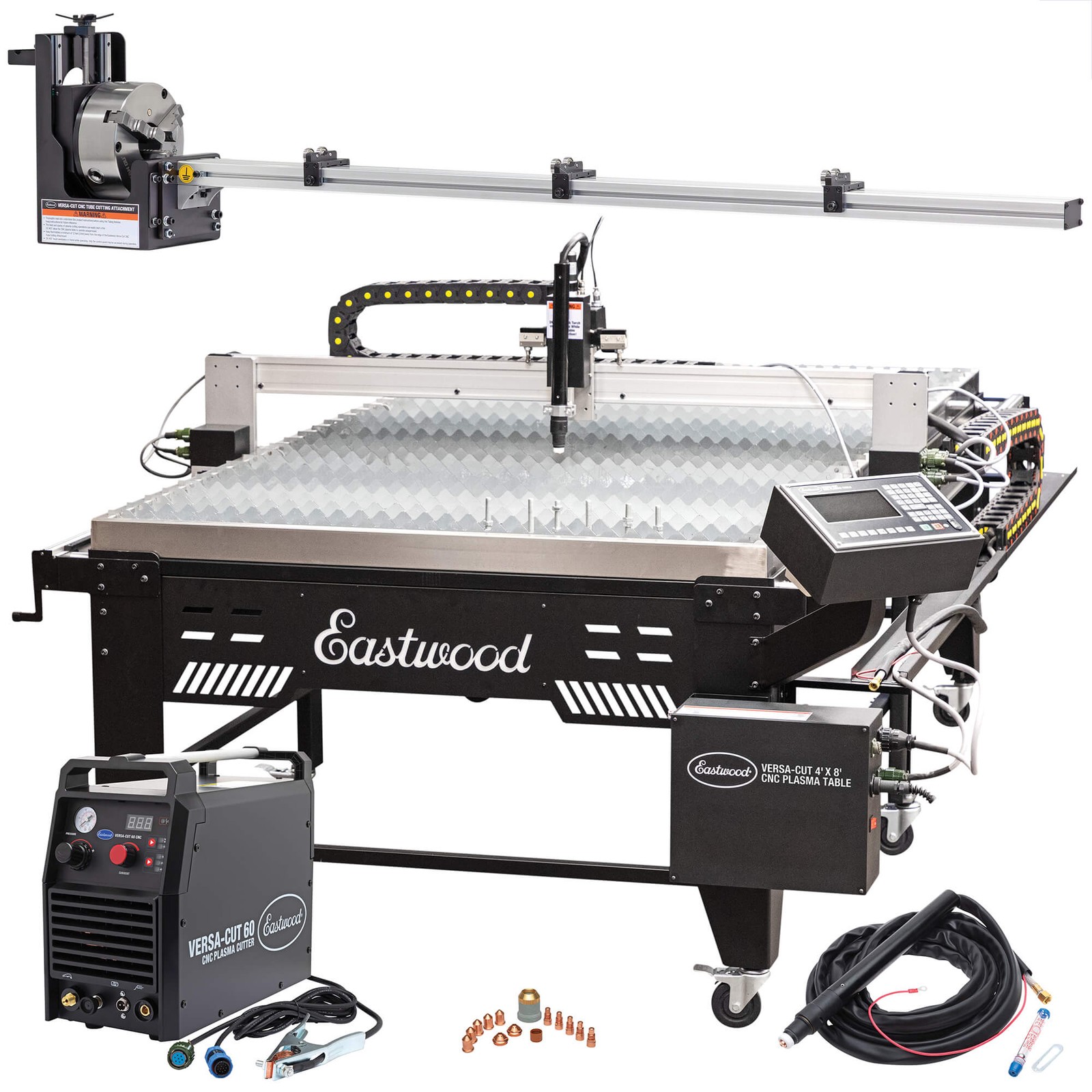 Eastwood Versa Cut 4X8 CNC Plasma Table With Cut 60 and Tubing Notcher Kit