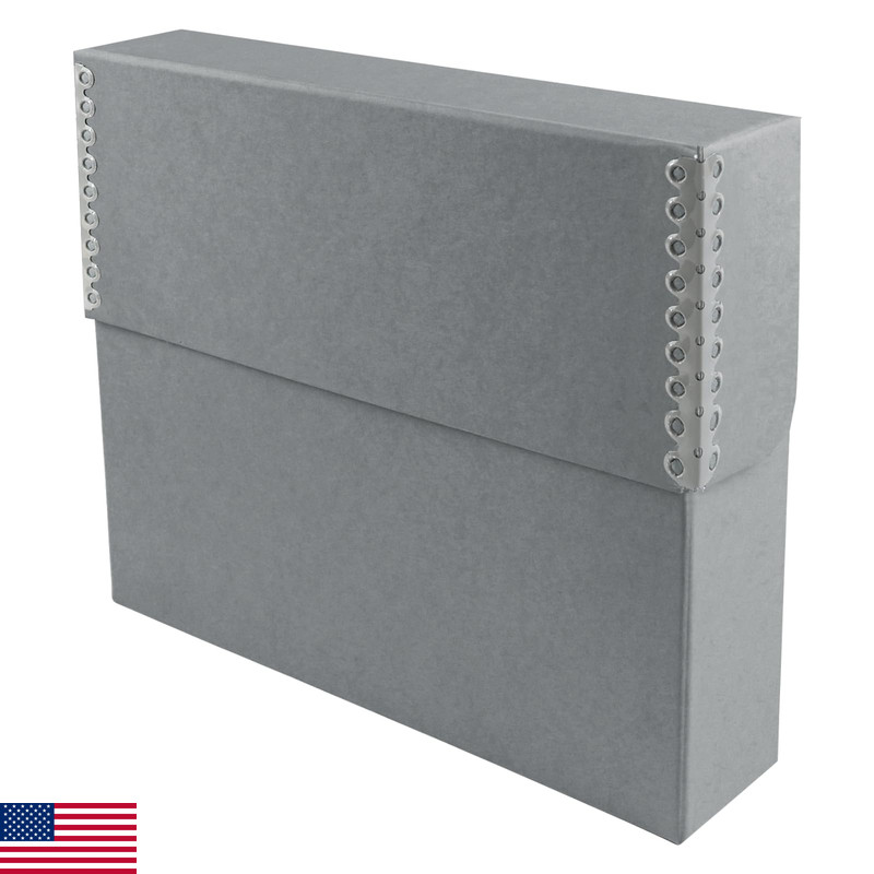 Lineco Archival Document Storage Metal Edge Acid-Free Gray Boxboard Organize