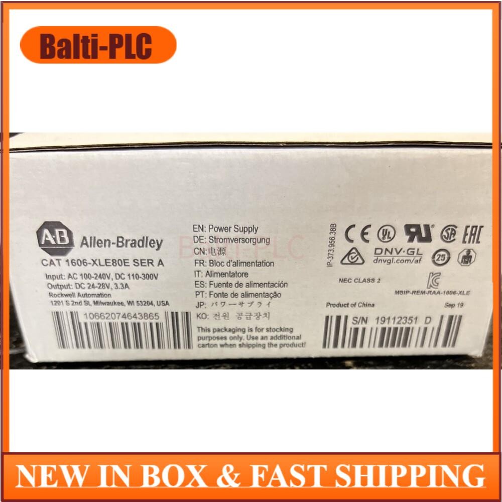 New Allen-Bradley 1606-XLE80E Power Supply 1606XLE80E