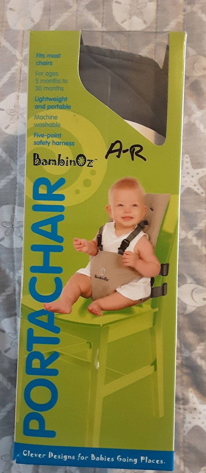 Bambino  Porta Chair for Toddlers. 5 To 30 Months. 5 Point Safety Harness