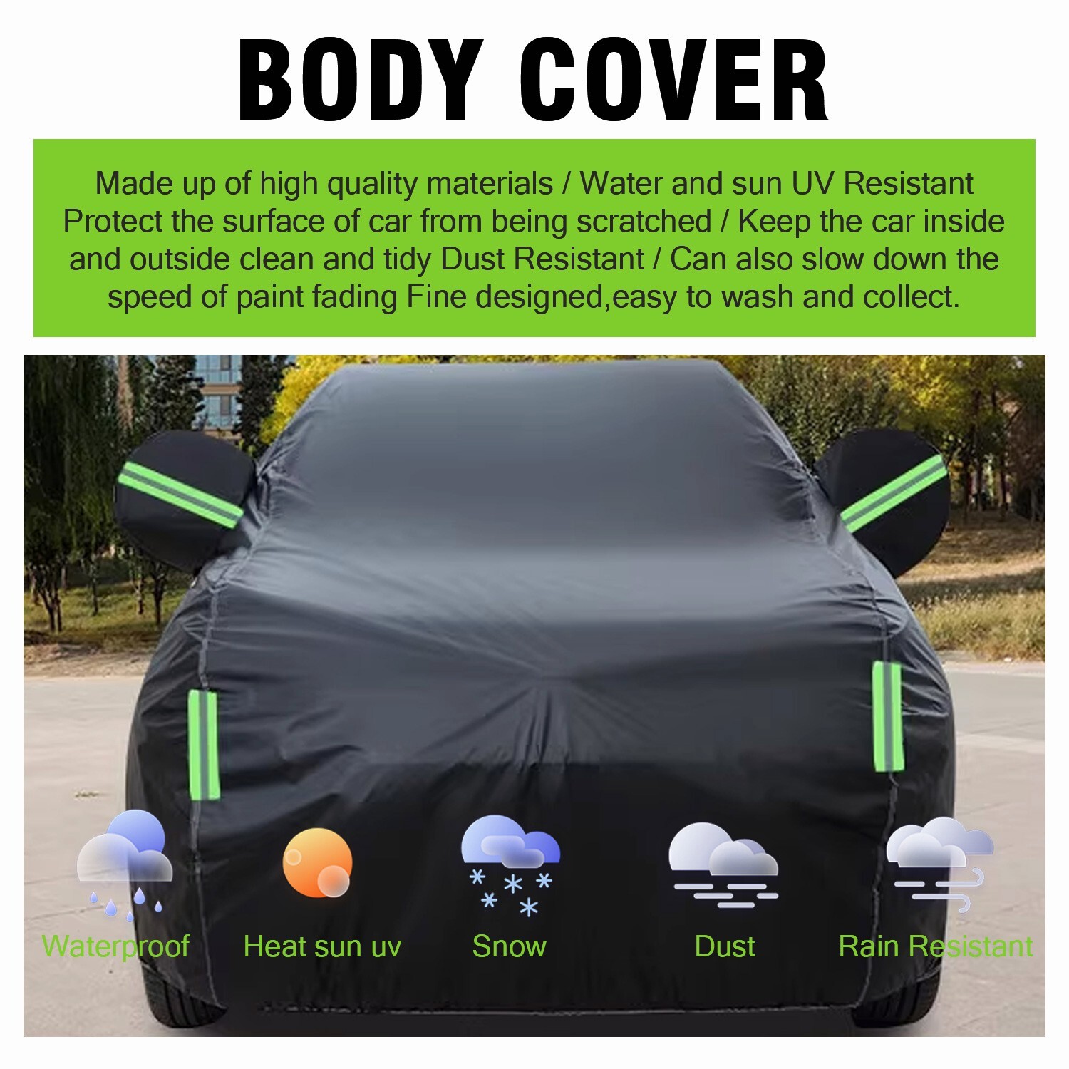 For Cadillac SRX XT5 Full Car Cover Waterproof Dust UV All Weather Protection