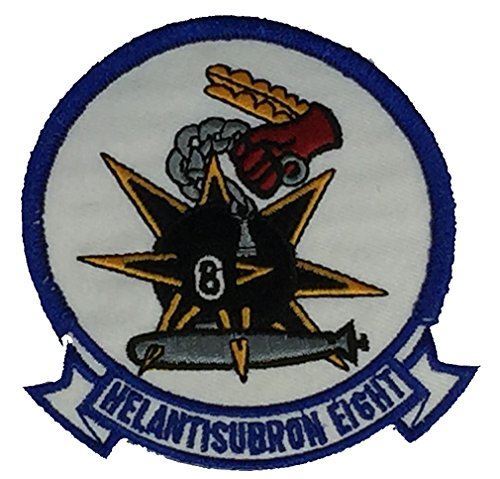 USN NAVY HELANTISUBRON HELICOPTER SEA COMBAT SQUADRON 8 EIGHTBALLERS PATCH