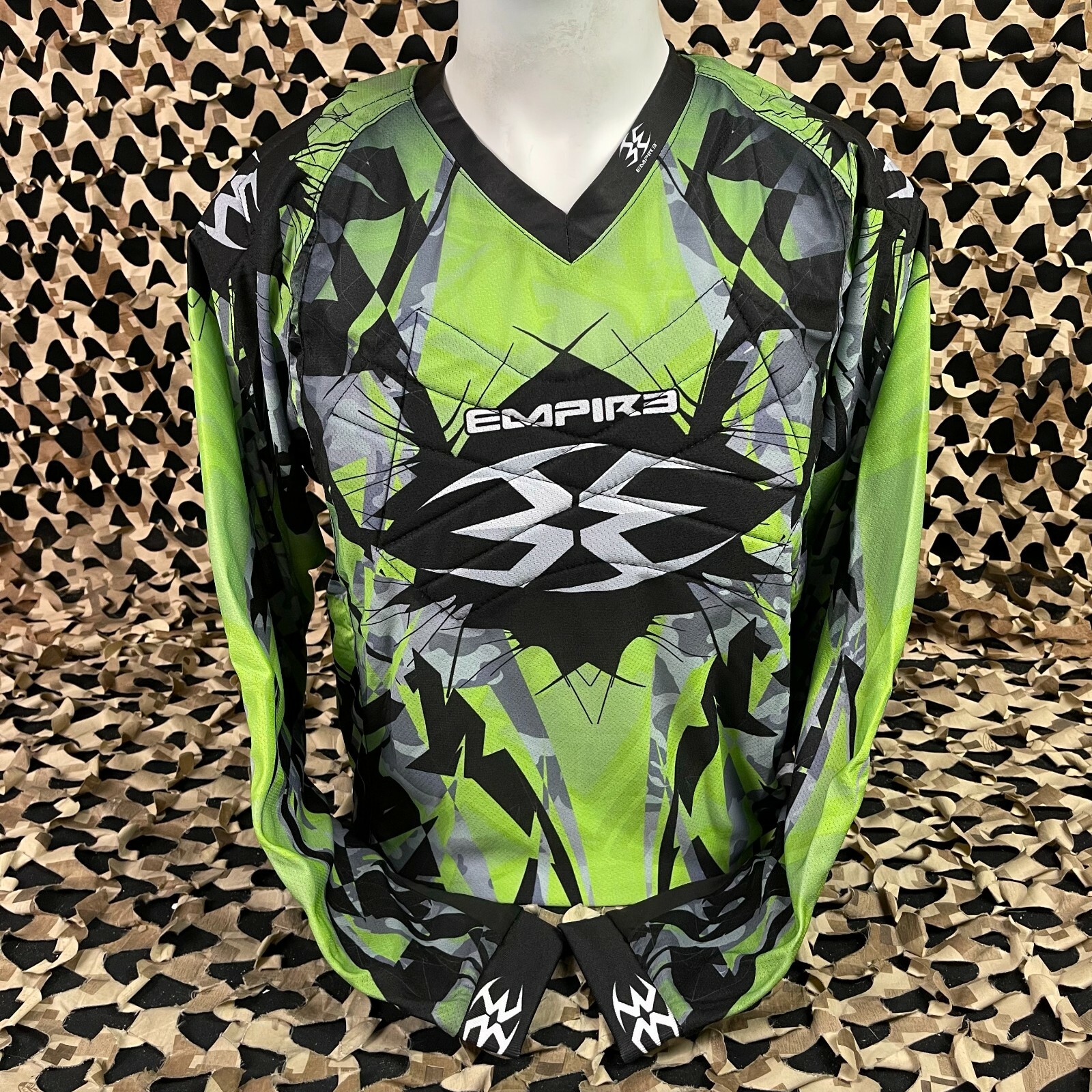NEW Empire Contact TT Padded Paintball Jersey - Razor Slime - Small