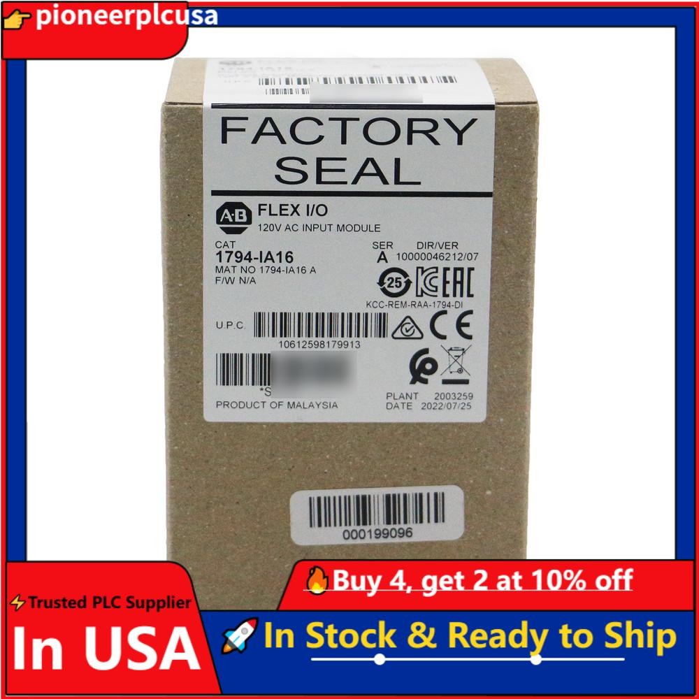 Allen-Bradley New 1794-IA16 SER A Flex I/O 120VAC Input Module 1794IA16
