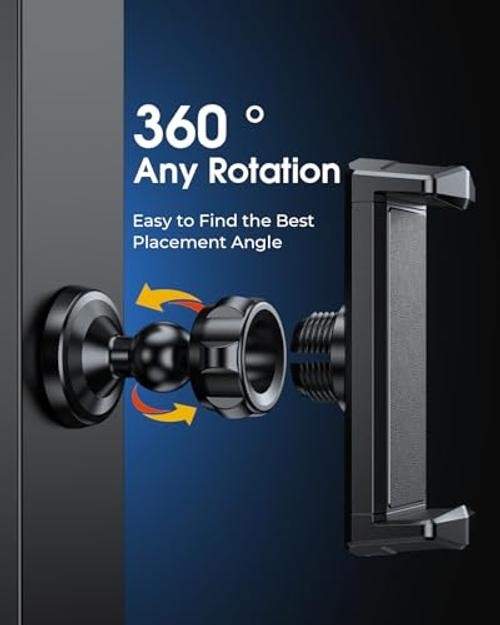 360° Rotatable Gym Magnetic Phone Holder for Workouts
