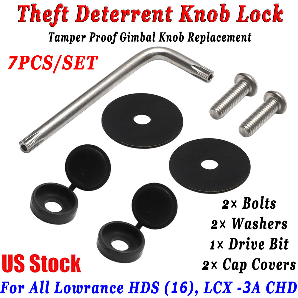 Knob Lock For All Lowrance Theft Deterent Lock HDS (16) LCX -3A CHD 7PCS/SET US