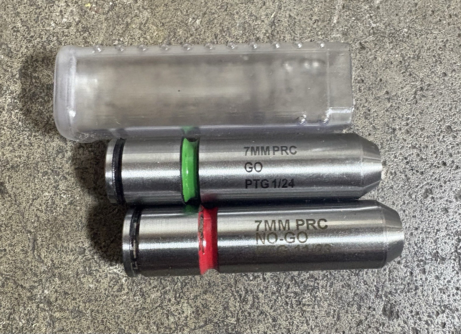 PTG Pacific Tool Gauge Go  And No-go Gauge For 7mm PRC Set Of 2