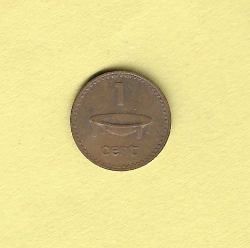 1976 Fiji 1 Cent VF-30