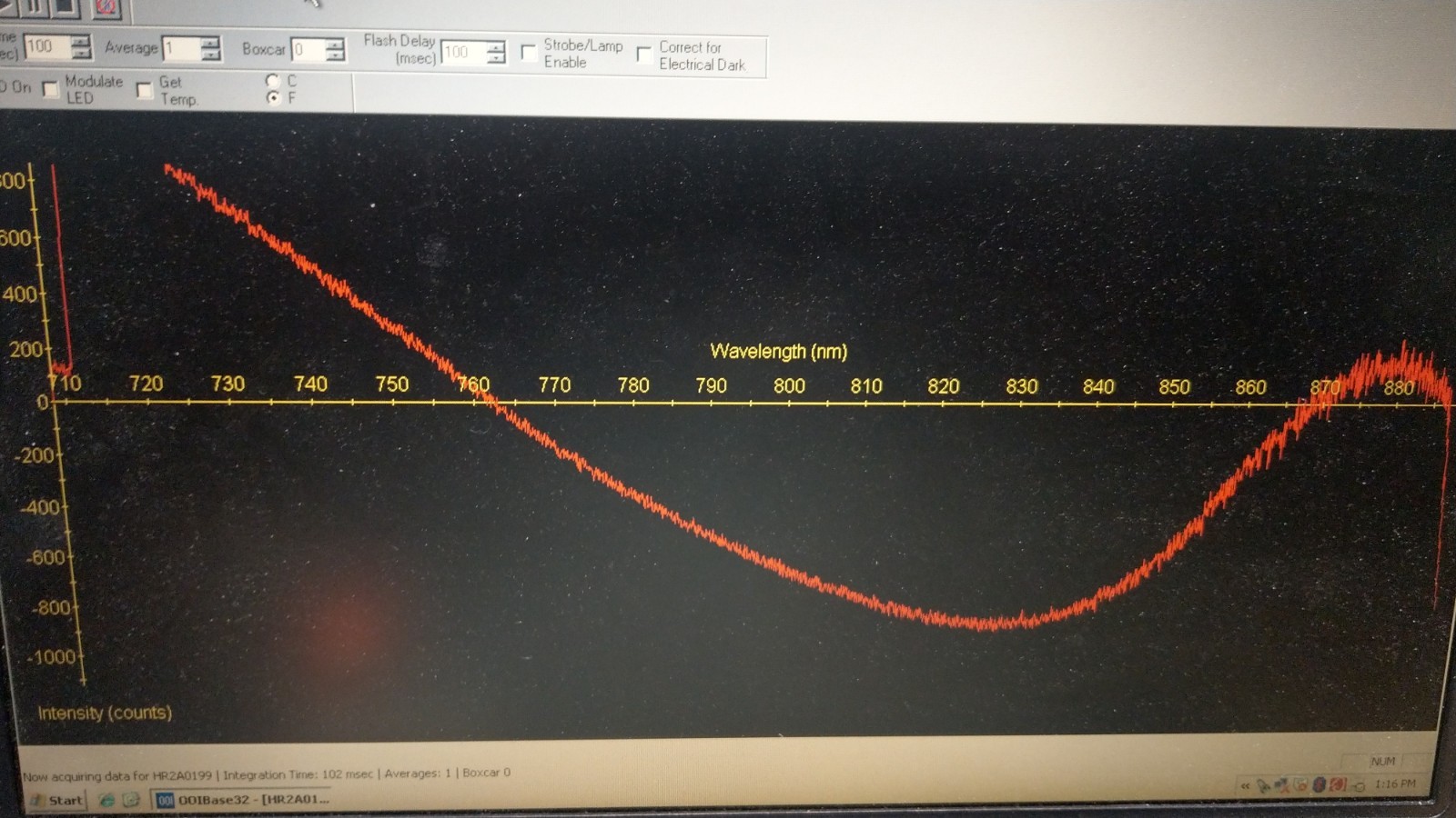 Ocean Optics HR2000 High Resolution Spectrometer w/ Software CD and Fiber Cable