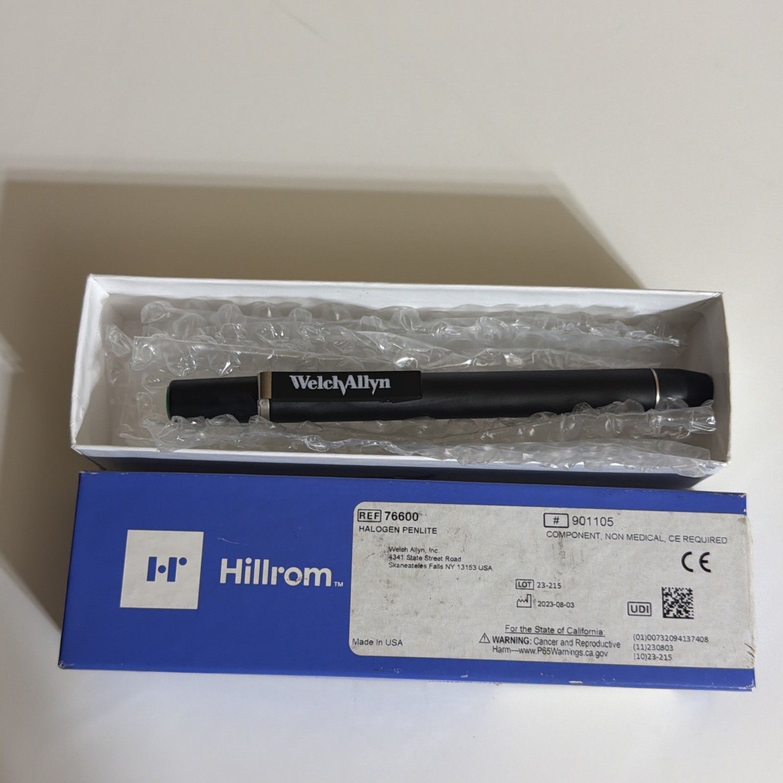 Halogen Penlight Welch Allyn 76600 Halogen Professional PenLite Brand New