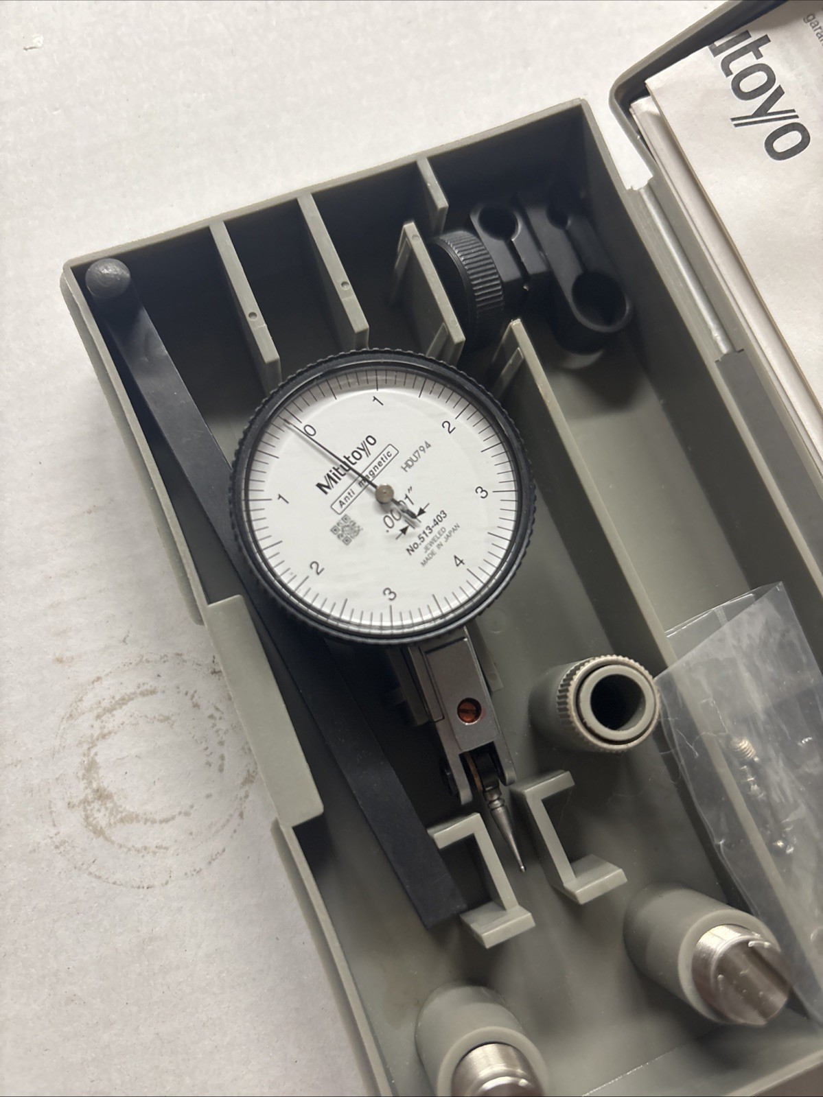 Mitutoyo Dial Test Indicator Gage 513-403T Machinist