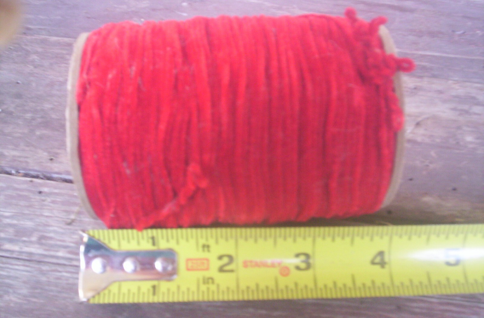 144 yds Spool of RAYON CHENILLE SIZE #00 Ex.Fine #56 Red  Fly  Tying Material