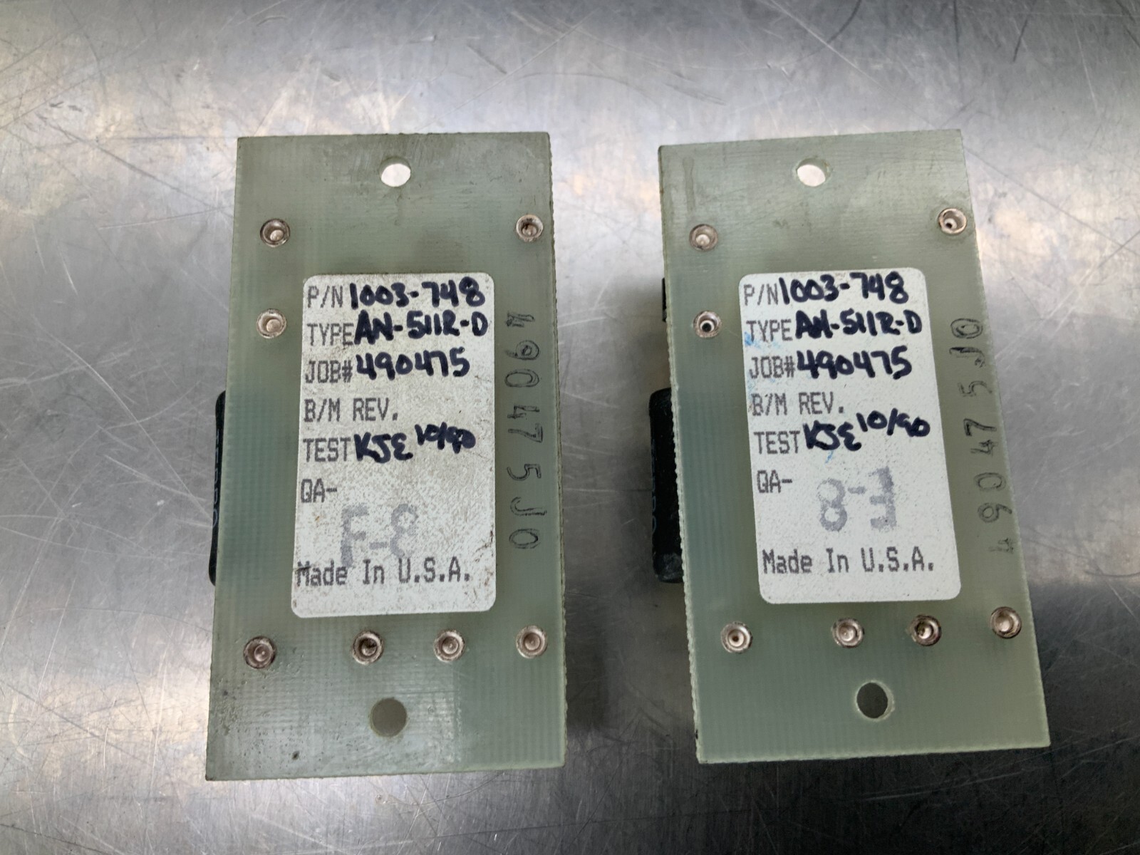 (2) AN-511R-D Reed Relay, p/n 1003-748