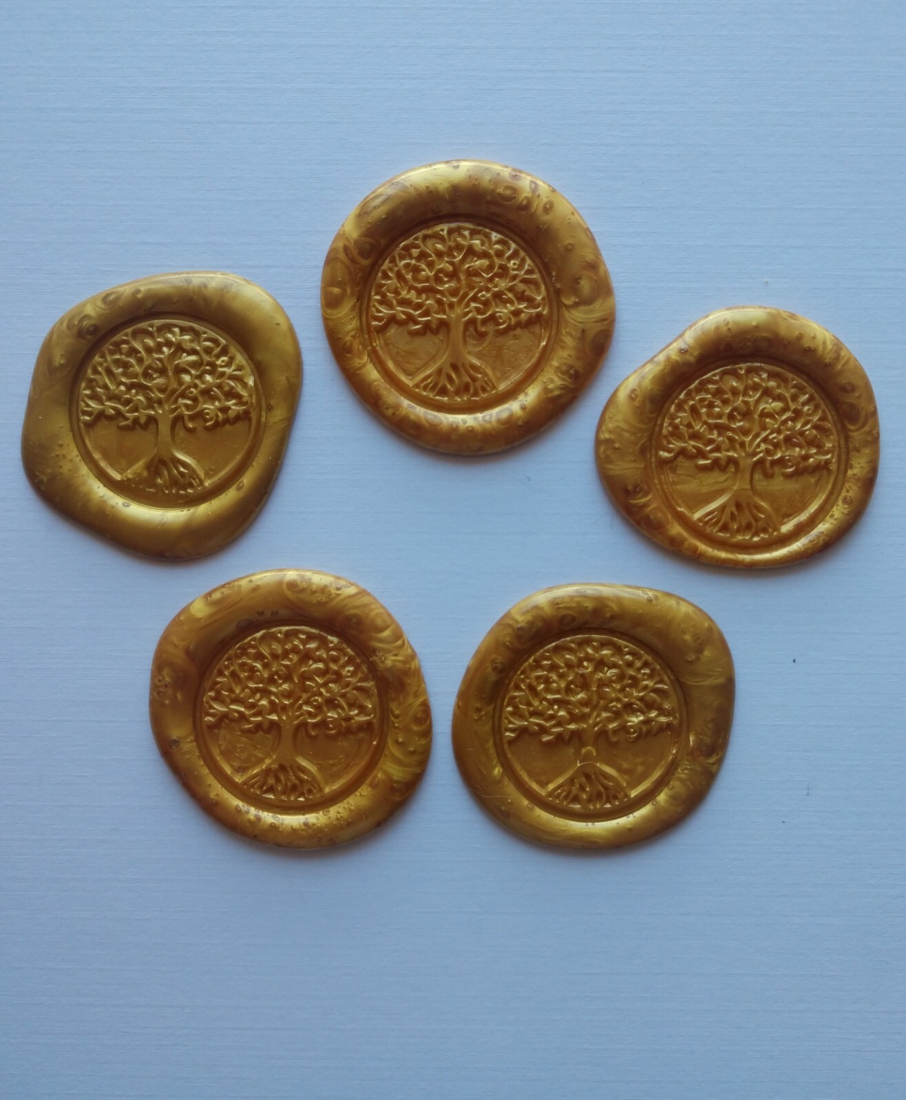 Wax Seals 'Tree of Life' 5pc Peel & Stick