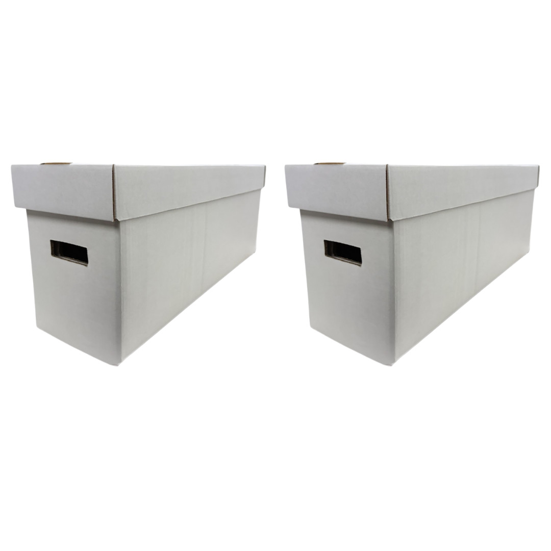 2 Long Comic Book Box • Comic Storage Boxes Holds 200–225 Comics Box Woodhaven