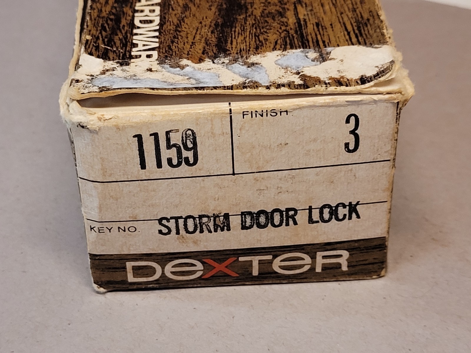 Dexter Screen/Storm Door Lock Brass #1159 NOS