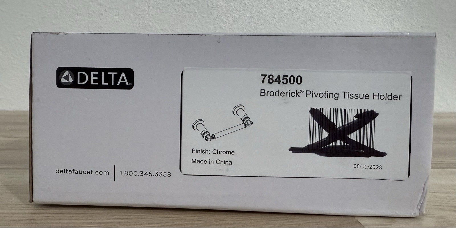 Delta 784500 Broderick Pivoting Tissue Holder in Chrome