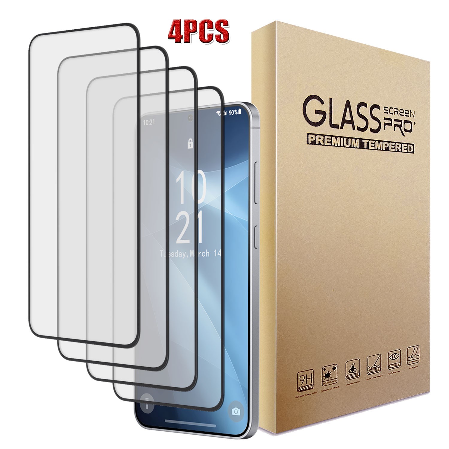 Transparent Tempered Glass Screen Protector For Samsung Galaxy S25 Edge/FE/Ultra